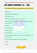 EEC1200 Final Exam Review Questions and Answers (100% Pass)