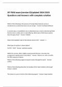 ATI TEAS exam;(version 8)Updated 2024/2025 Questions and Answers with complete solution