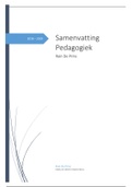 Samenvatting Pedagogiek KDG - Orthopedagogie 