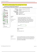 NR 446 Fundamentals Pre-assignment Quiz(100% CORRECT ANSWERS)