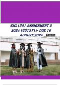 EML1501 Assignment 3 (COMPLETE ANSWERS) 2024 (651371)- DUE 16 August 2024 ; 100% TRUSTED workings, explanations and solutions.