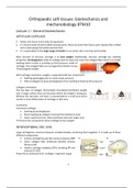 8TM10 Orthopaedic Soft Tissues: biomechanics and mechanobiology