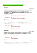 NURS 6501 WEEK 6 Pathopysiology quiz GRADED A+