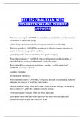 PSY 252 FINAL EXAM WITH (100)QUESTIONS AND VERIFIED ANSWERS