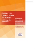 Guide to the Code of Ethics for Nurses with Interpretive Statements