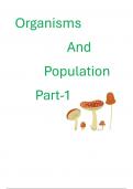 Organisms And Population Part 1 NEET NCERT Class 12th notes Biology 