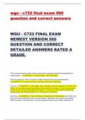 WGU - C722 FINAL EXAM NEWEST VERSION 560 QUESTION AND CORRECT DETAILED ANSWERS RATED A GRADE.