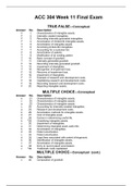 ACC 304 Week 11 Final Exam