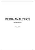 Samenvatting alle tentamenstof Media Analytics | Masterclasses & colleges