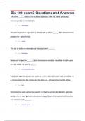 Bio 100 exam3 Questions and Answers