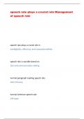 speech rate plays a crucial role Management of speech rate speech rate plays a crucial role in intelligibility, efficiency, and comprehensibility speech rate is variable based on task and communication setting normal paragrap