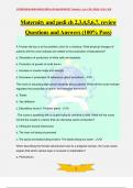 Maternity and pedi ch 2,3,4,5,6,7, review Questions and Answers (100% Pass)