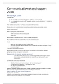Samenvatting  Inleiding tot de Communicatiewetenschap (S0A22A) (BA1 Communicatiewetenschappen)