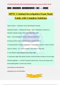 MPTC Criminal Investigation Exam Study Guide with Complete Solutions