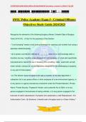 SWIC Police Academy Exam 5 - Criminal Offenses Objectives Study Guide 2024/2025