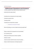 CDFA Exam Questions and Answers