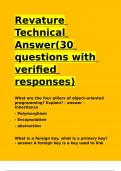 Revature Technical Interview(30 questions with verified responses)