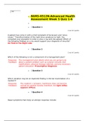 NURS 6512N Week 5 Quiz 1- Advanced Health Assessment Week 5 Quiz 1|2022 UPDATED-6 latest update