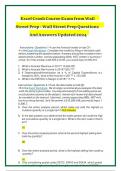 EXCEL CRASH COURSE EXAM 2024 LATEST VERSION FROM WALL STREET QUESTIONS AND 100% CORRECT ANSWERS (BRAND NEW!!)/WSP EXCEL CRASH COURSE