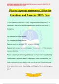 Pharm capstone assessment 2 Practice Questions and Answers (100% Pass)