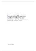 Samenvatting Management van het Openbaar Bestuur: alle stof tentamen!