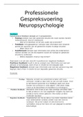 Samenvatting  Professionele Gespreksvoering Klinische Neuropsychologie