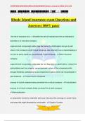 Rhode Island insurance exam Questions and Answers (100% pass)