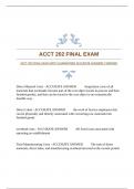 ACCT 202 FINAL EXAM WITH GUARANTEED ACCURATE ANSWERS |VERIFIED