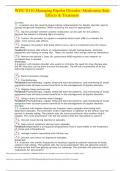 WDU D116 Managing Bipolar Disorder: Medication Side Effects & Treatment. Exam questions provided with 100% Accurate responses.