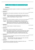 NURS 6511 Week 11 assessment quiz(100% CORRECT)