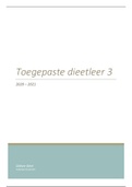 Samenvatting  Toegepaste Dieetleer 3: Theorie