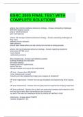 BSNC 2055 FINAL TEST WITH COMPLETE SOLUTIONS