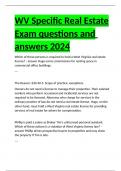 WV Specific Real Estate Exam questions and answers 2024.