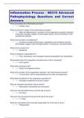 Inflammation Process - N5315 Advanced  Pathophysiology Questions and Correct  Answers