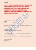 WGU C 182 INTRODUCTION TO IT OBJECTIVE ASSESSMENT EXAM ACTUAL TESTBANK EXAM A,B, AND PRACTICE EXAM ALL 500 QUESTIONS AND CORRECT DETAILED ANSWERS (VERIFIED ANSWERS)| GRADED A+| BRAD NEW!! 2024-2025