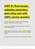 ASRT -1 fluoroscopy radiation protection and safety test with 100- correct answers.