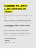 Fluoroscopy and Contrast EXAM(58 questions and answers)