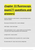 chapter 33 fluoroscopy exam(77 questions and answers)