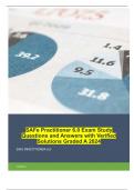 SAFe Practitioner 6.0 Exam Study Questions and Answers with Verified Solutions Graded A 2024 