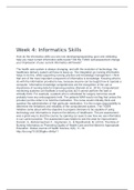 NR 512 Week 4 Discussion Informatics Skills