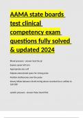 AAMA state boards test clinical competency exam questions fully solved & updated 2024