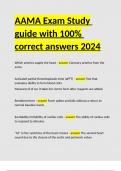 AAMA Exam Study guide with 100- correct answers 2024