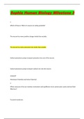 Exam (elaborations) BIOLOGY 115/BIOLOGY115Sophia Human Biology Milestones 3 (BIOLOGY 115/BIOLOGY115Sophia Human Biology Milestones 3) 