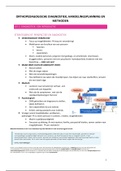 Samenvatting orthopedagogische diagnostiek, handelingsplanning en methoden en EXAMENVRAGEN