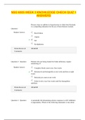 NSG 6005 WEEK 3 KNOWLEDGE CHECK QUIZ 1 ANSWERS(update 2021) Graded A+