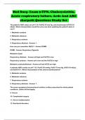 Med Surg- Exam 2-TPN, Cholecysistitis, Acute respiratory failure, Ards And ABG sherpath Questions Study Set 