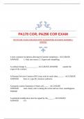 PA178 COR, PA296 COR EXAM WITH GUARANTEED ACCURATE ANSWERS |VERIFIED