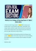 NUR215 Az College of Nursing Exam 4/ Q&A/ 2024-2025. 