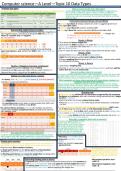 COMPACT SUMMARY FOR TOPIC 10: Data types