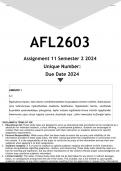 AFL2603 Assignment 11 ISIZULU (ANSWERS) Semester 2 2024